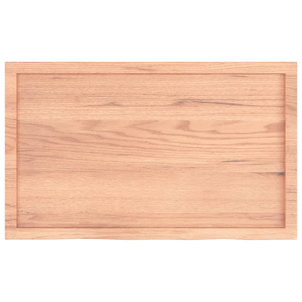 vidaXL Επιφ Τραπεζιού Αν Καφέ 100x60x(2-6)εκ. Επεξ. Μασίφ Ξύλο Δρυός