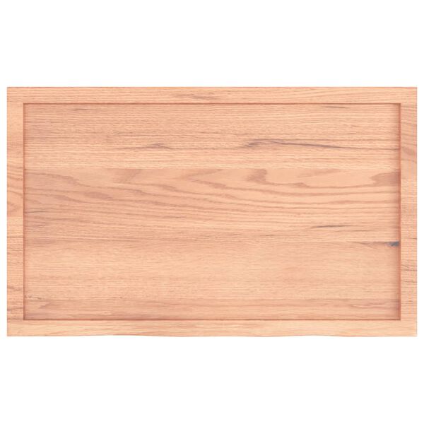 vidaXL Επιφ Τραπεζιού Αν Καφέ 100x60x(2-6)εκ. Επεξ. Μασίφ Ξύλο Δρυός