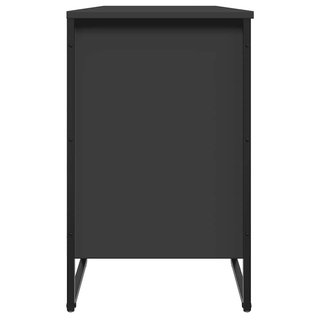 vidaXL Παπουτσοθήκη Μαύρη 90x38x61,5 εκ. από Επεξεργασμένο Ξύλο