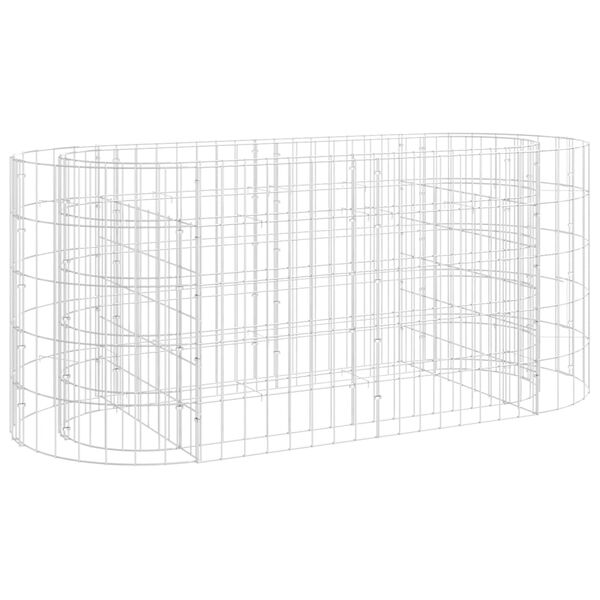 vidaXL Συρματοκιβώτιο-Γλάστρα Υπερυψωμένη 120x50x50 εκ. Γαλβαν. Ατσάλι