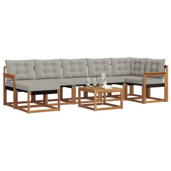 vidaXL &Sigma;&epsilon;&iota;&rho;ά &Kappa;&alpha;&nu;&alpha;&pi;έ &Epsilon;&xi;&omega;&tau;&epsilon;&rho;&iota;&kappa;&omicron;ύ 8 pcs &Phi;&upsilon;&sigma;&iota;&kappa;ό &kappa;&alpha;&iota; &Alpha;&nu;&omicron;&iota;&chi;&tau;ό &Gamma;&kappa;&rho;&iota;