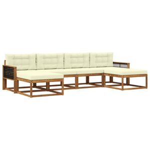 vidaXL &Sigma;&epsilon;&iota;&rho;ά &Kappa;&alpha;&nu;&alpha;&pi;έ &Epsilon;&xi;&omega;&tau;&epsilon;&rho;&iota;&kappa;&omicron;ύ &mu;&epsilon; &mu;&alpha;&xi;&iota;&lambda;ά&rho;&iota; 6 pcs &Phi;&upsilon;&sigma;&iota;&kappa;ό &kappa;&alpha;&iota; &Kappa;&rho;έ&mu;&alpha;