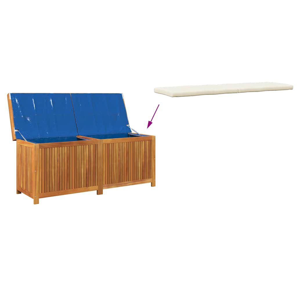 vidaXL Κουτί Μαξιλαριών Εξ. Χώρου 150x50x60,5 εκ. Μασίφ Ξύλο Ελάτης