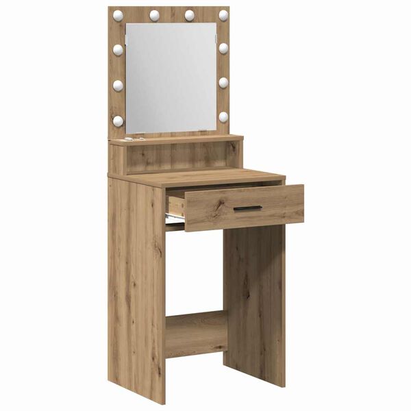 vidaXL Τραπέζι περιποίησης με συρτάρι Artisan Oak 50 x 41 x 135 εκ