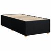 vidaXL Κρεβάτι Boxspring με Στρώμα Μαύρο 90x190 εκ.Υφασμάτινο