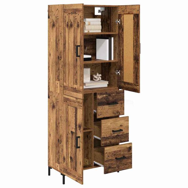 vidaXL Highboard &mu;&epsilon; &sigma;&upsilon;&rho;&tau;ά&rho;&iota; 2 pcs &Pi;&alpha;&lambda;&iota;ό &Xi;ύ&lambda;&omicron; &Epsilon;&pi;&epsilon;&xi;&epsilon;&rho;&gamma;&alpha;&sigma;&mu;έ&nu;&omicron; &xi;ύ&lambda;&omicron;