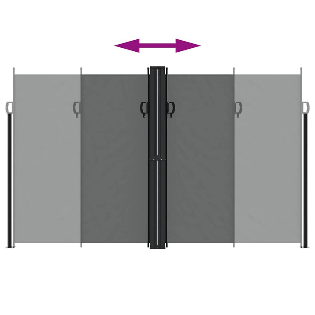 vidaXL Σκίαστρο Πλαϊνό Συρόμενο Ανθρακί 200 x 1200 εκ.