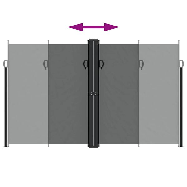 vidaXL Σκίαστρο Πλαϊνό Συρόμενο Ανθρακί 200 x 1200 εκ.