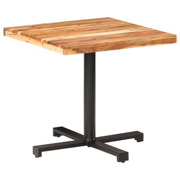 vidaXL Τραπέζι Bistro Τετράγωνο 80 x 80 x 75 εκ. Μασίφ Ξύλο Ακακίας