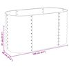 vidaXL Ζαρντινιέρα Υπερυψωμένη Γκρι 160x80x81 εκ. Γαλβανισμ. Χάλυβας