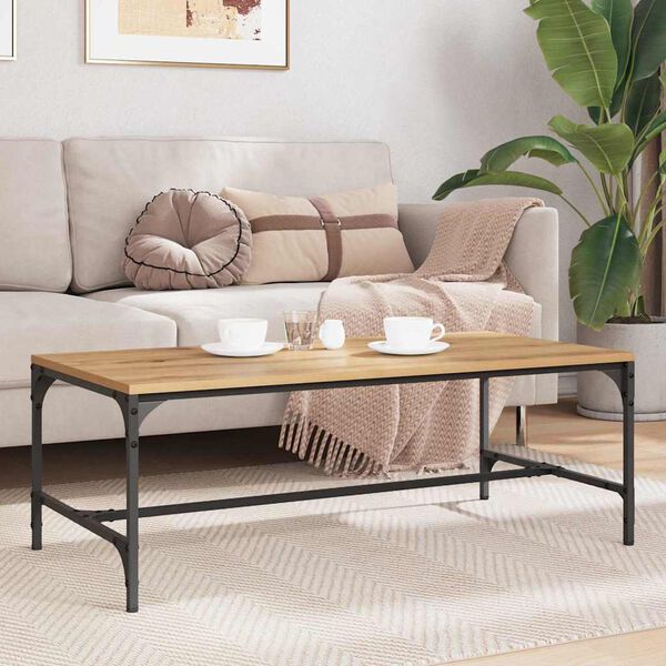 vidaXL &Tau;&rho;&alpha;&pi;&epsilon;&zeta;ά&kappa;&iota; &sigma;&alpha;&lambda;&omicron;&nu;&iota;&omicron;ύ Artisan Oak 100 x 50 x 35 cm