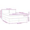 vidaXL &Kappa;&rho;&epsilon;&beta;ά&tau;&iota; Boxspring &mu;&epsilon; &Sigma;&tau;&rho;ώ&mu;&alpha; & LED &Rho;&omicron;&zeta; 140x210 &epsilon;&kappa;. &Beta;&epsilon;&lambda;&omicron;ύ&delta;&iota;&nu;&omicron;