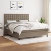 vidaXL &Kappa;&rho;&epsilon;&beta;ά&tau;&iota; Boxspring &mu;&epsilon; &Sigma;&tau;&rho;ώ&mu;&alpha; Taupe 160x200 &epsilon;&kappa;. &Upsilon;&phi;&alpha;&sigma;&mu;ά&tau;&iota;&nu;&omicron;