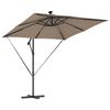 vidaXL Ομπρέλα Cantilever Banana Taupe 249 x 249 x 250 εκ.