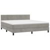 vidaXL &Kappa;&rho;&epsilon;&beta;ά&tau;&iota; Boxspring &mu;&epsilon; &Sigma;&tau;&rho;ώ&mu;&alpha; & LED &Alpha;&nu;.&Gamma;&kappa;&rho;&iota; 180x200 &epsilon;&kappa;. &Beta;&epsilon;&lambda;&omicron;ύ&delta;&iota;&nu;&omicron;