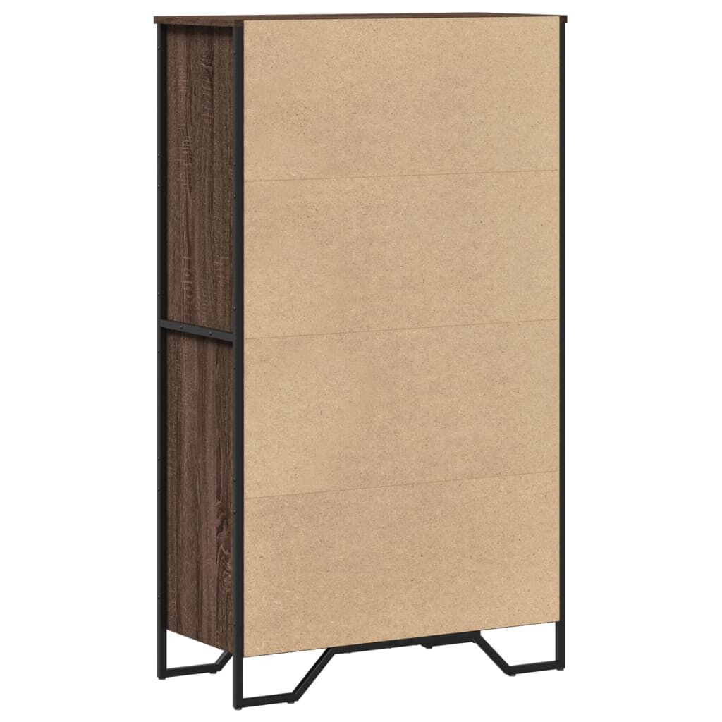 vidaXL Ντουλάπι Καφέ Δρυς 79,5x35,5x137,5 εκ. Επεξεργασμένο Ξύλο