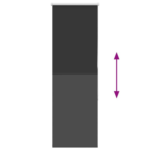 vidaXL Roller Blind Blackout Μαύρο 45x175 cm Πλάτος υφάσματος 40,7 cm