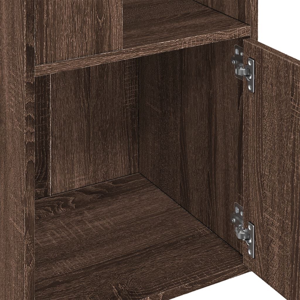 vidaXL Βιβλιοθήκη καφέ δρυς 40x36x189 εκ. από Επεξεργασμένο Ξύλο