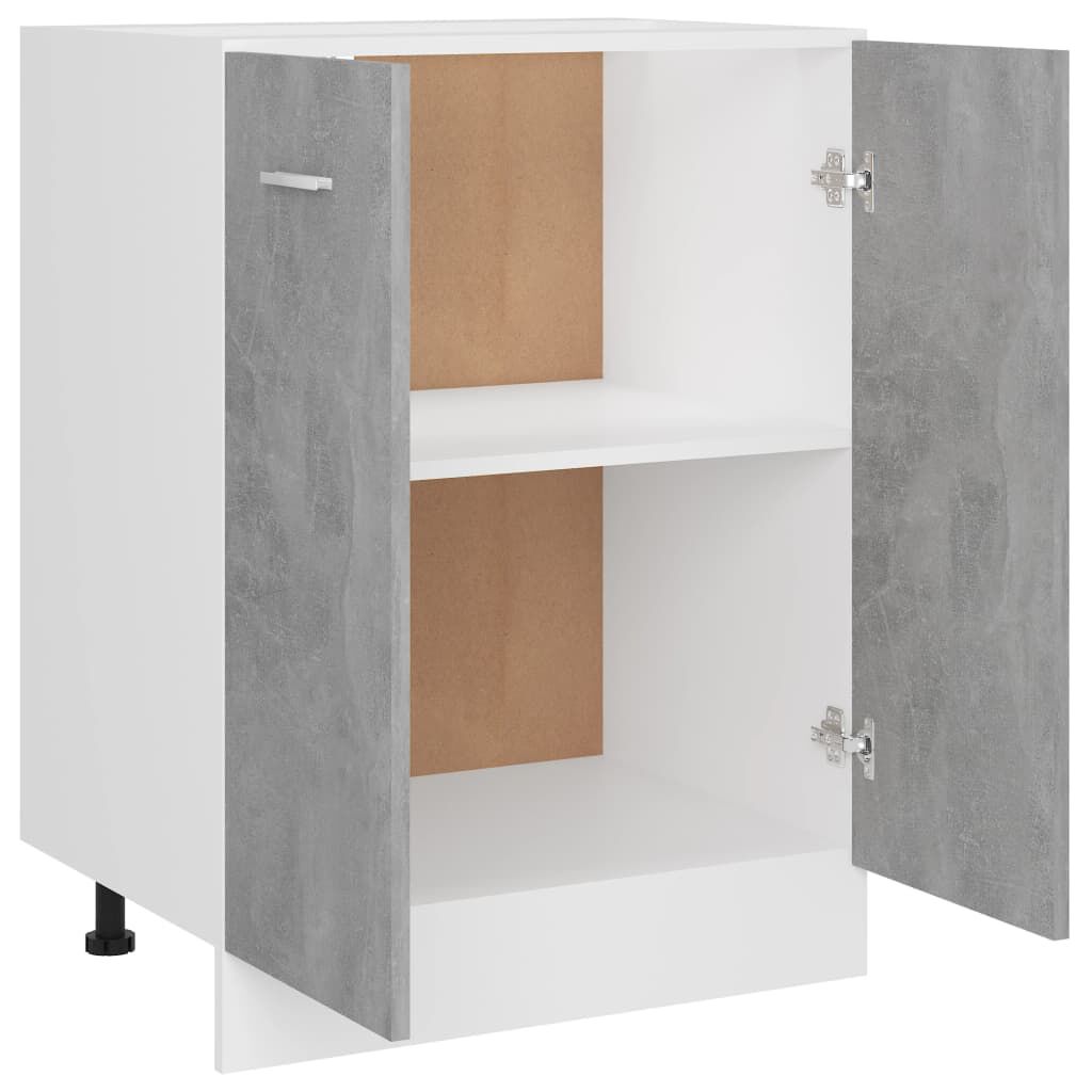 vidaXL Ντουλάπι Δαπέδου Lyon Γκρι Σκυροδέματος 60x46x81,5εκ.