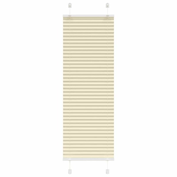 vidaXL Πλισέ περσίδα Κρέμα 40x100 cm Πλάτος υφάσματος 39,4 cm