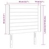 vidaXL Κεφαλάρι Κρεβατιού LED Σκούρο Γκρι 83x16x118/128εκ. Βελούδινο