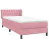 vidaXL &Kappa;&rho;&epsilon;&beta;ά&tau;&iota; Boxspring &mu;&epsilon; &Sigma;&tau;&rho;ώ&mu;&alpha; &Rho;&omicron;&zeta; 100x210 &epsilon;&kappa;. &Beta;&epsilon;&lambda;&omicron;ύ&delta;&iota;&nu;&omicron;