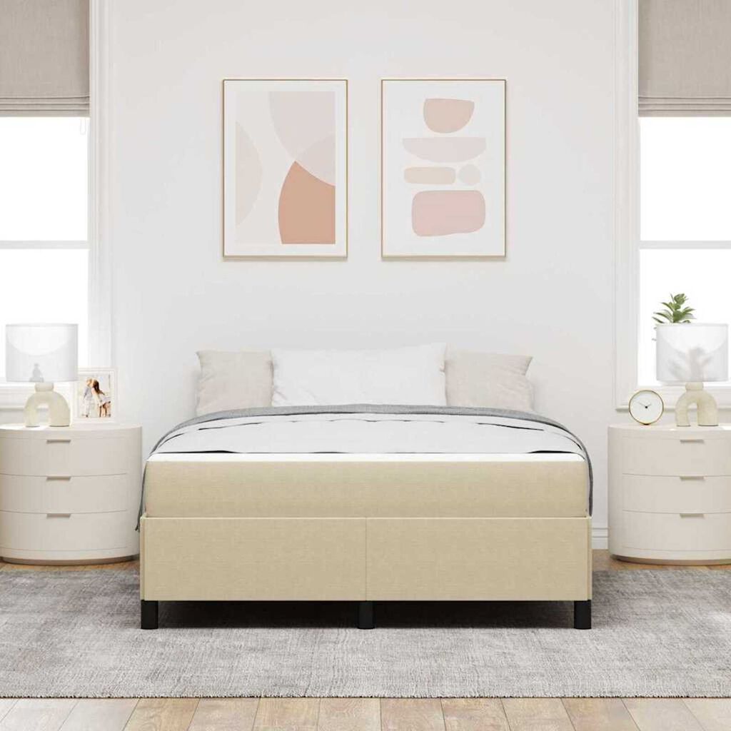 vidaXL Σκελετός Κρεβατιού Ανοιχτό γκρι 140 x 200 cm Βελούδο