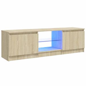 vidaXL Έ&pi;&iota;&pi;&lambda;&omicron; &Tau;&eta;&lambda;&epsilon;ό&rho;&alpha;&sigma;&eta;&sigmaf; &mu;&epsilon; LED Sonoma &Delta;&rho;&upsilon;&sigmaf; 120 x 30 x 36 &epsilon;&kappa;.