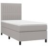 vidaXL &Kappa;&rho;&epsilon;&beta;ά&tau;&iota; Boxspring &mu;&epsilon; &Sigma;&tau;&rho;ώ&mu;&alpha; & LED &Alpha;&nu;.&Gamma;&kappa;&rho;&iota; 100x200&epsilon;&kappa;. &Upsilon;&phi;&alpha;&sigma;&mu;ά&tau;&iota;&nu;&omicron;