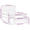 vidaXL &Kappa;&rho;&epsilon;&beta;ά&tau;&iota; Boxspring &mu;&epsilon; &Sigma;&tau;&rho;ώ&mu;&alpha; &Mu;&alpha;ύ&rho;&omicron; 140x190 &epsilon;&kappa;. &Beta;&epsilon;&lambda;&omicron;ύ&delta;&iota;&nu;&omicron;