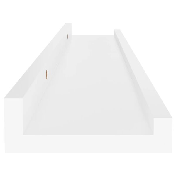 vidaXL Ράφια Τοίχου 4 τεμ. Γυαλιστερό Λευκό 60 x 9 x 3 εκ.Λευκά