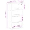 vidaXL Συρταριέρα με Συρτάρια ODDA Λευκό 40x24x79εκ. Μασίφ Ξύλο Πεύκου