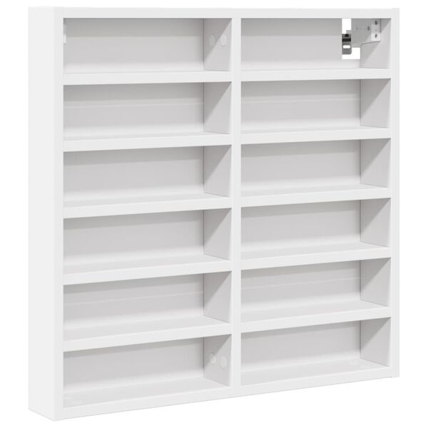 vidaXL Ραφιέρα Λευκή 60 x 8,5 x 58 εκ. από Επεξεργασμένο Ξύλο