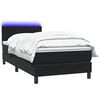 vidaXL &Kappa;&rho;&epsilon;&beta;ά&tau;&iota; Boxspring &mu;&epsilon; &Sigma;&tau;&rho;ώ&mu;&alpha; & LED &Mu;&alpha;ύ&rho;&omicron; 100x210 cm &Beta;&epsilon;&lambda;&omicron;ύ&delta;&iota;&nu;&omicron;