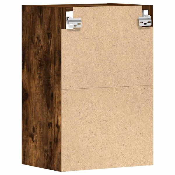 vidaXL κρεμαστό ντουλάπι Riga καπνιστή δρυς 40x29,5x60 cm