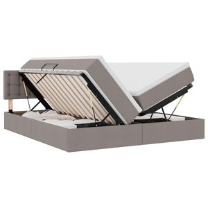 vidaXL LED &Kappa;&rho;&epsilon;&beta;ά&tau;&iota; &alpha;&pi;&omicron;&theta;ή&kappa;&epsilon;&upsilon;&sigma;&eta;&sigmaf; &mu;&epsilon; &sigma;&tau;&rho;ώ&mu;&alpha; Taupe 180 x 200 cm Ύ&phi;&alpha;&sigma;&mu;&alpha;