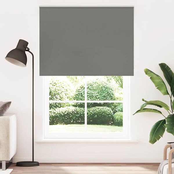 vidaXL Roller Blind Blackout &gamma;&kappa;&rho;ί 155x230 cm &Pi;&lambda;ά&tau;&omicron;&sigmaf; &upsilon;&phi;ά&sigma;&mu;&alpha;&tau;&omicron;&sigmaf; 151,6cm