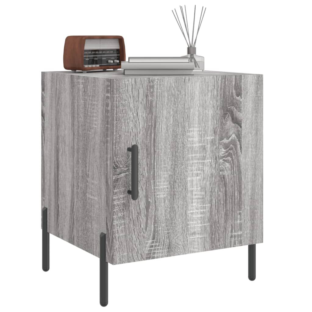 vidaXL Κομοδίνο Γκρι Sonoma 40 x 40 x 50 εκ. από Επεξεργασμένο Ξύλο