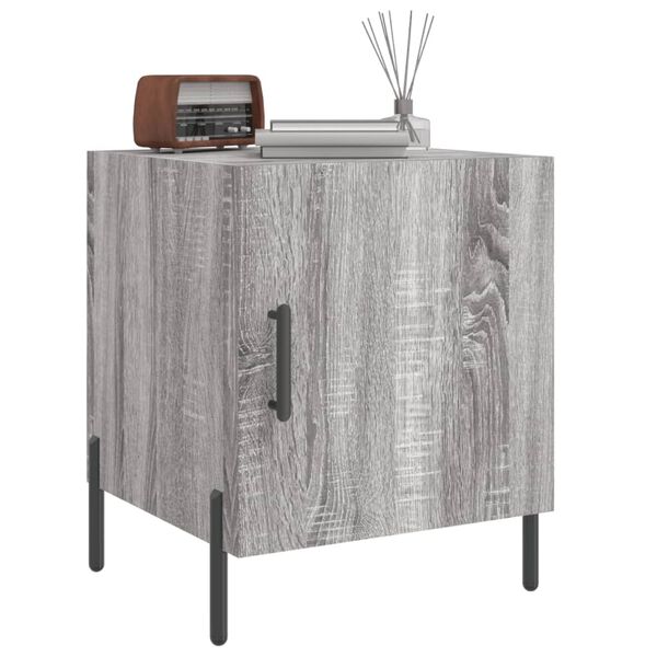 vidaXL Κομοδίνο Γκρι Sonoma 40 x 40 x 50 εκ. από Επεξεργασμένο Ξύλο