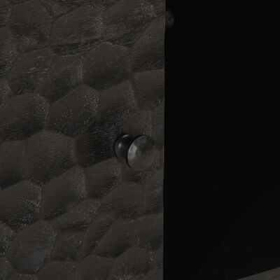 vidaXL Τραπεζάκι Σαλονιού Μαύρο 80 x 50 x 40 εκ. από Μασίφ Ξύλο Μάνγκο