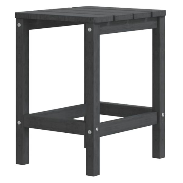 vidaXL Τραπέζι Κήπου Adirondack Ανθρακί 38 x 38 x 46 εκ. από HDPE