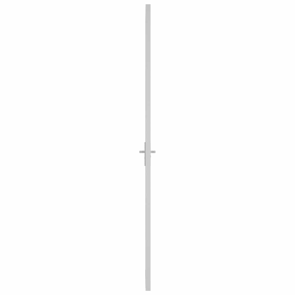 vidaXL Εσωτερική Πόρτα 93x201,5 εκ. Λευκό ESG Γυαλί και Αλουμίνιο