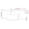 vidaXL Τραπεζάκι Σαλονιού Γκρι Sonoma 57x57x30 εκ. Επεξεργασμένο Ξύλο