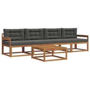 vidaXL &Sigma;&epsilon;&iota;&rho;ά &Kappa;&alpha;&nu;&alpha;&pi;έ &Epsilon;&xi;&omega;&tau;&epsilon;&rho;&iota;&kappa;&omicron;ύ &mu;&epsilon; &mu;&alpha;&xi;&iota;&lambda;ά&rho;&iota; 5 pcs &Phi;&upsilon;&sigma;&iota;&kappa;ό &kappa;&alpha;&iota; &Alpha;&nu;&theta;&rho;&alpha;&kappa;ί