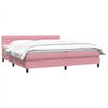 vidaXL &Kappa;&rho;&epsilon;&beta;ά&tau;&iota; Boxspring &mu;&epsilon; &Sigma;&tau;&rho;ώ&mu;&alpha; &Rho;&omicron;&zeta; 200x210 &epsilon;&kappa;. &Beta;&epsilon;&lambda;&omicron;ύ&delta;&iota;&nu;&omicron;