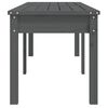 vidaXL Πάγκος Κήπου Διθέσιος Γκρι 159,5x44x45 εκ. Μασίφ Ξύλο Πεύκου