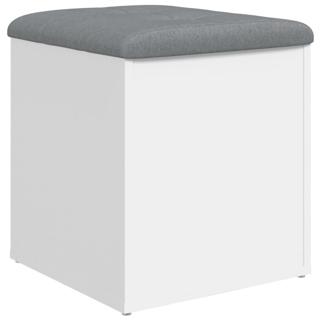 vidaXL Παγκάκι Αποθήκευσης Λευκό 42 x 42 x 45 εκ. από Επεξεργ. Ξύλο
