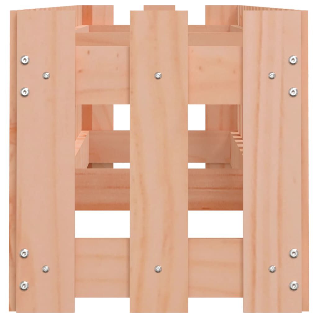 vidaXL Ζαρντινιέρα με Σχέδιο Φράχτη 200x30x30 εκ. Μασίφ Ψευδοτσούγκα