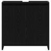 vidaXL Ντουλάπι μπάνιου Μαύρη βελανιδιά 60x33x60cm Κατασκευασμένο ξύλο