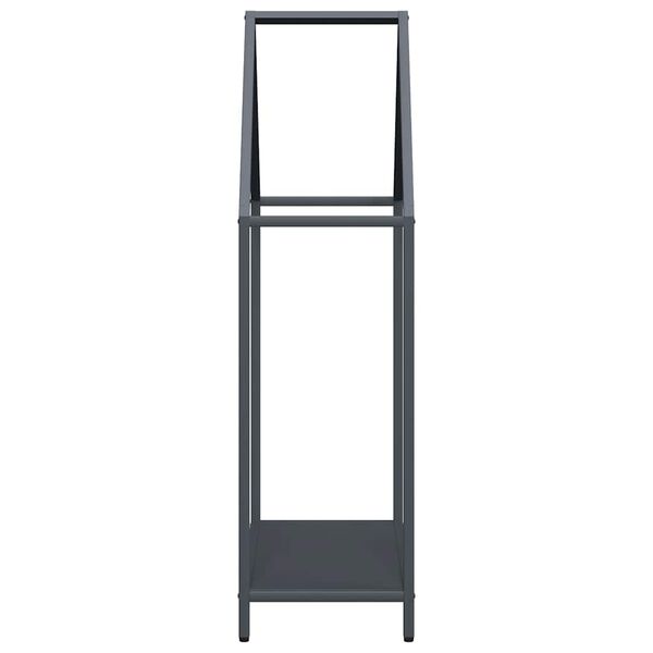 vidaXL Ράφι για καυσόξυλα Ανθρακί 60x25x90 εκ. Ατσάλι ψυχρής έλασης